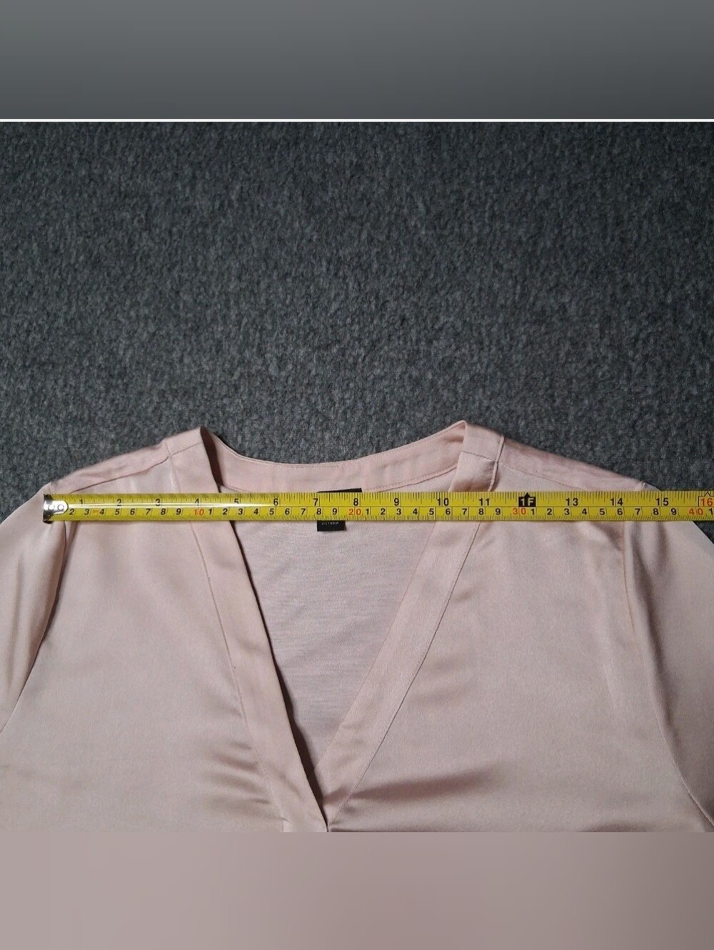 Ann Taylor Women's Pink Satin V-Neck Long Sleeve Blouse Top Shirts Size Petite S - Picture 11 of 12
